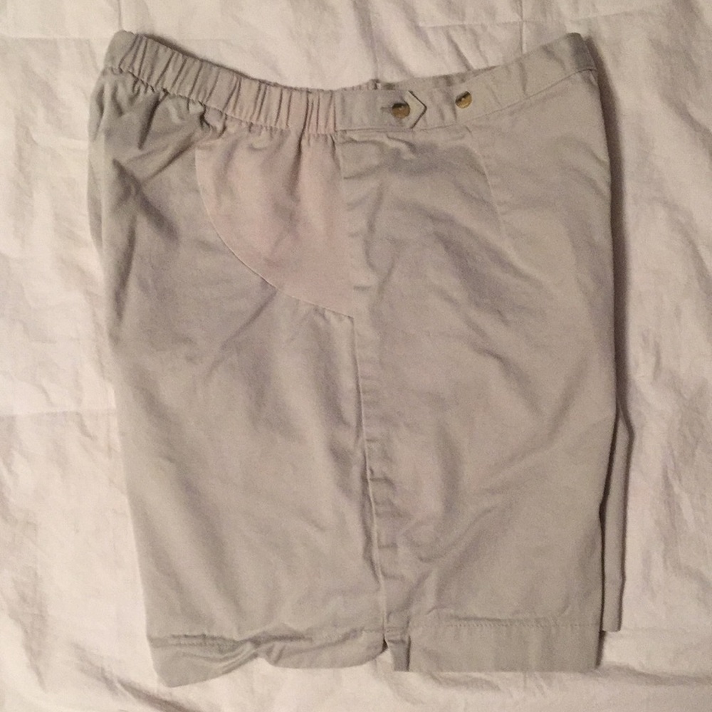 Khaki maternity shorts size 14